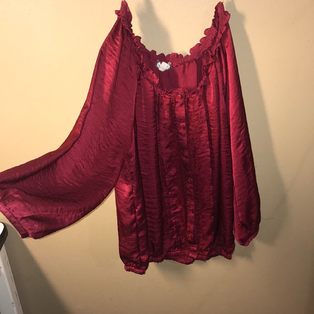 Classy, red, off shoulder